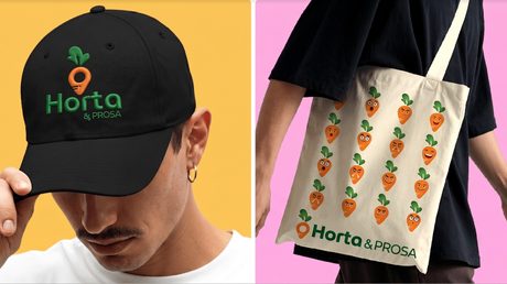Aplicações da marca Horta & Prosa